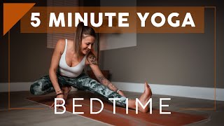 5Min Bedtime Yoga Routine for Deep Restful Sleep [upl. by Hafeenah821]