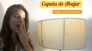 Cúpula de Abajur de papelão fácil de fazer  DIY [upl. by Eissirk]