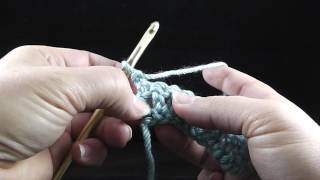 Front Post Double Crochet LeftHanded [upl. by Fenwick]