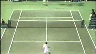 Pete Sampras great shots selection against Jimmy Connors Key Biscayne 1992 3R [upl. by Anifad]