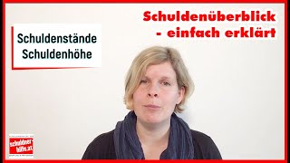 Schuldenüberblick  Erklärvideo der SCHULDNERHILFE OÖ [upl. by Acinoreb]