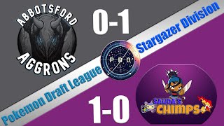 Pokémon Draft League  Abbotsford Aggrons VS Saudas Chimps  S7 W2 Stargazer Div [upl. by Hekker]