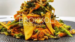 Gesunder Brokkoli Salat Rohkost Salat Gesunde Rezepte Thermomix Rezept Karotten Apfel Salat [upl. by Airetnahs]