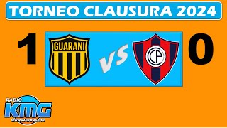 GUARANI VS CERRO PORTEÑO TORNEO CLAUSURA PARAGUAY 2024 FECHA 9 DE 22 [upl. by Netta]