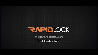 RapidLock  Metal Instructions [upl. by Anemolif609]