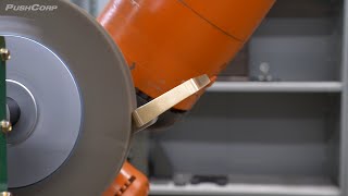 Gebürstete Metalloberflächen meistern Roboterautomatisierung für Türgriffe aus Messing [upl. by Yecal]