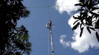 02  PU8TEP e PV8AZ instalando antena 2 elementos para 40m MADE in PP5UA [upl. by Andromeda316]