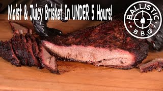 BBQ Brisket In Under Five Hours Tender amp Juicy On The Pit Barrel Cooker [upl. by Pilif422]