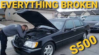 Everything WRONG With My 125K Mercedes S500 From HOOVIES GARAGE [upl. by Ilagam695]