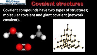 43 Structure and properties of covalent compounds SL [upl. by Phia]