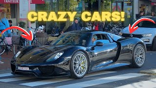 Cars Leaving Car Meet  Porsche 918 F40 Audi RS6 GT Huracan [upl. by Jacoba]