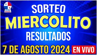 🔰🔰 EN VIVO SORTEO MIERCOLITO 7 de AGOSTO de 2024  Loteria Nacional de Panamá [upl. by Neik]