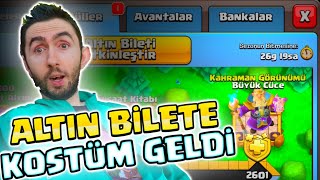 SUPERCELL DEN ŞOK KARAR  ALTIN BİLETE EFSANEVİ KOSTÜM GELDİ  Clash Of Clans [upl. by Fillander]