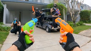 Nerf War Nerf First Person Shooter 17 ft Joe Biden [upl. by Barger]