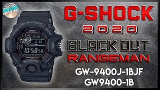 The Blackest Black  GShock Rangeman Black Out 200m GW9400J1BJF  GW94001B Unbox amp Review [upl. by Yerrot21]