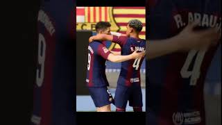 LEWANDOWSKIs GOAL for FC BARCELONA LEWANDOWSKI fifa football gamer goals game gaming fc24 [upl. by Isman]