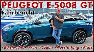 Peugeot E5008 GT  Das neue elektrische Familien SUV im Test  Probefahrt Test Review Deutsch 2024 [upl. by Dodi349]