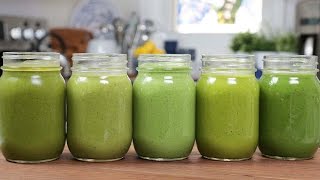 5 Green Smoothie Recipes [upl. by Norina]