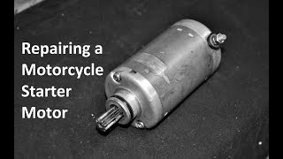 Repairing a motorcycle starter motor [upl. by Cayla786]