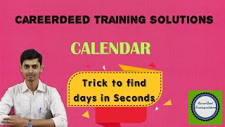 Calendar 1 calendar problems  calendar shortcuts  finding the day of a date  calendar tricks [upl. by Tessi]