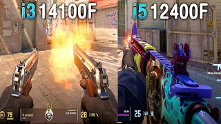 i5 12400F vs i3 14100F  RTX 4060 Ti  CS2  April 2024 [upl. by Maleen]