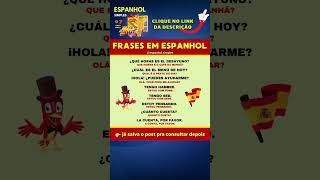 FALE ESPANHOL EM TEMPO RECORD  Clique no Link do Canal espanholsimples espanhol espanholbasico [upl. by Delphine]