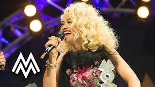 Rita Ora  Talks Albanian food missing the UK and her first MOBO Award  Interview [upl. by Lebasi]