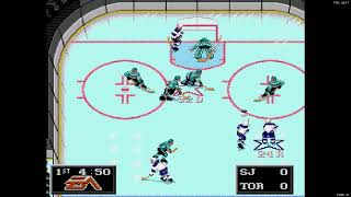 NHL 94 Franchise Mode 1989 Regular Season G54  Len the Lengend SJ at kaze TOR [upl. by Chuck671]