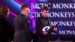 Arctic Monkeys win British Group  BRITs Acceptance Speeches [upl. by Cioban]