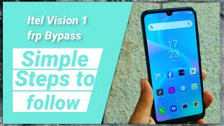 Intel Vision 1 frp bypass  Itel L6005 Remove Google Frp Account [upl. by Rosenblum]