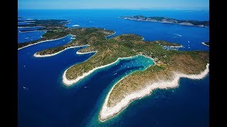 Croatias Dalmatian Coast  Near Zadar  Drone Video [upl. by Bernj]