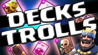 BATALHAS ÉPICAS COM DECKS ZUEIROS  Clash Royale  Ft Gigante Crazy [upl. by Grata552]