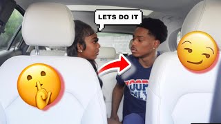 BACKSEAT PRANK ON BF HE DID THIS [upl. by Aisaim]