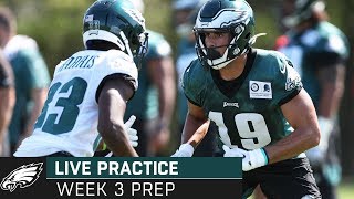 Carson Wentz JJ ArcegaWhiteside amp More Prep for Week 3  Eagles Livestream [upl. by Tedman]