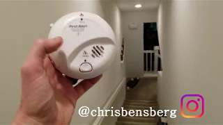 How To Install New Battery On Smoke Detector Carbon Monoxide Detector Fix That Annoying Beep Sound [upl. by Zigmund]