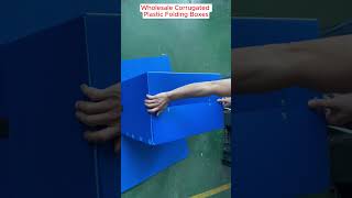 Wholesale Corrugated Plastic Folding Boxes [upl. by Eidnew]