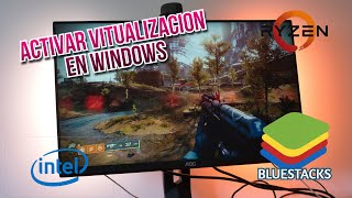 COMO ACTIVAR LA VIRTUALIZACIÓN EN TU PC  HABILITAR VIRTUALIZACIÓN BLUESTACKS 5 [upl. by Murtagh]