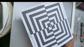 how to drawe 3D illusion Trick Art on Paper Geomatric🤔 3dartworld 3dart 3ddrawing youtubeshorts [upl. by Jacquetta306]