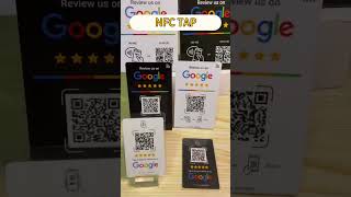 Google Review CardsStandsSticker NFC Tap  QR code nfccard googlereviews [upl. by Mcdonald]