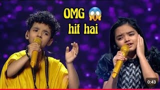 avirbhav pihu ek ladki bhigi bhagi si song performance pihu avirbhav superstar singer 3 [upl. by Evannia]