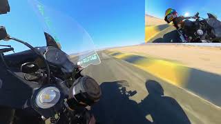 R3 Chuckwalla Race Pace TD CCW  Riding with Ninja 400 friend [upl. by Hayward616]