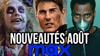 MAX  Les NOUVEAUTÉS en Août  32 films et séries [upl. by Idyh322]