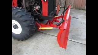 Homemade Tractor  Installing blade power angling [upl. by Nilrem]