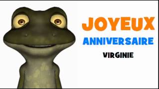 JOYEUX ANNIVERSAIRE VIRGINIE [upl. by Maletta995]