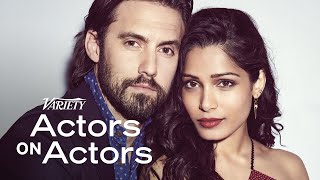 Milo Ventimiglia amp Freida Pinto  Actors on Actors  Full Conversation [upl. by Lertnahs]