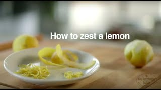 How To Zest A Lemon  Good Housekeeping UK [upl. by Nitas]