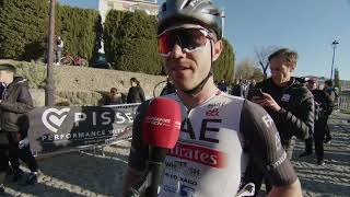 Marc Hirschi  Interview at the finish  Clásica Jaén Paraiso Interior 2023 [upl. by Ariaj]