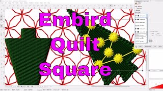 Embird Studio Tutorial Make an ITH embroidered Holiday Quilt Square💕 [upl. by Euqinay]