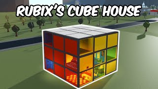 BUILDING a RUBIKS CUBE HOUSE in BLOXBURG [upl. by Nedlog]