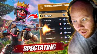 SPECTATING THE 1 ZERO BUILD SWEAT IN FORTNITE [upl. by Enyahc]